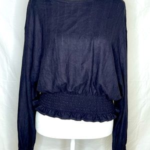 H&M Grey Long Sleeve Blouse